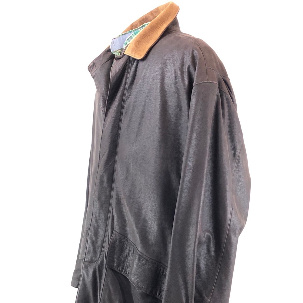 MCKENZIE TRIBE Men’s L 100% Leather Coat Brown